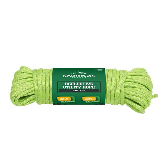 Верёвка Sportsman's Warehouse Reflective Utility Rope - 3/16in x 50ft