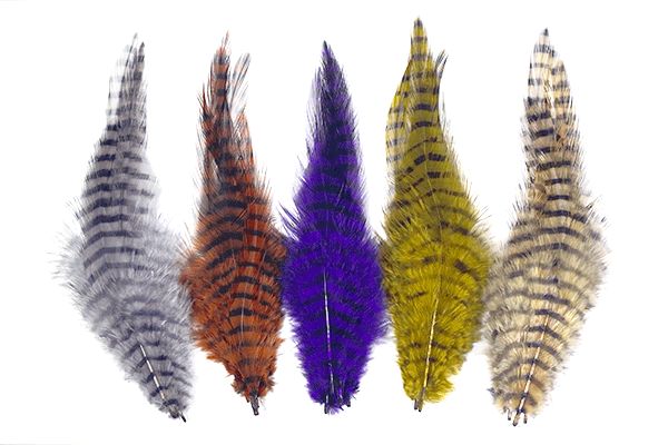 Материал для вязания мушек MFC Barred Saddle Hackle
