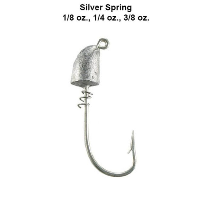Джиг-головки Hogie's Fishing Lures Hogie Spring Head Jighead - Silver Eagle Claw