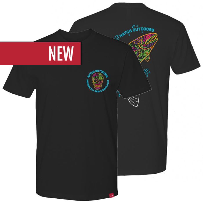 Рыболовная рубашка Hatch Outdoors, INC Dia De Los Pescados Tee Ver. 2, Short-Sleeve