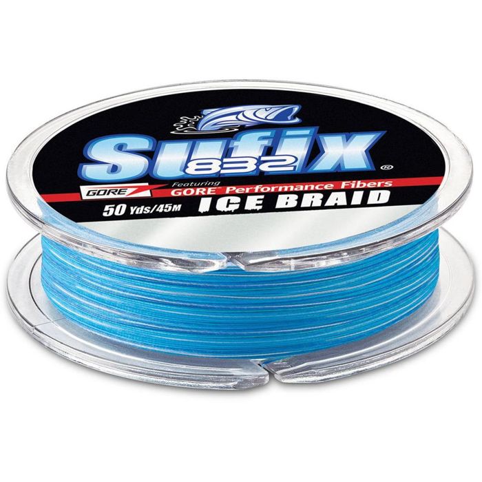 Плетёный шнур Sufix 832 Advanced Braid Ice Fishing Line - Ice Camo, 6lb, 50yds