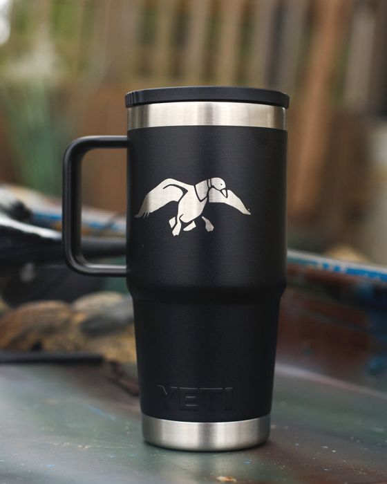 Походная посуда Duck Commander 20oz Black Icon Yeti Rambler Travel Straw Mug