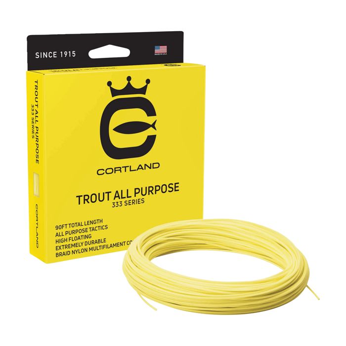 Нахлыстовый шнур Cortland 333 Trout All Purpose Fly Line - Yellow / WF4F