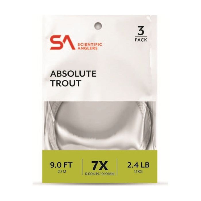 Подлесок и типпет Scientific Anglers Absolute Trout Tapered Leader - 3 Pack