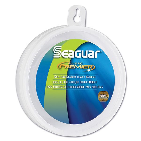 Поводковый материал SEAGUAR Fluorocarbon Premier Leader Material, Flourescent Clear/Blue,