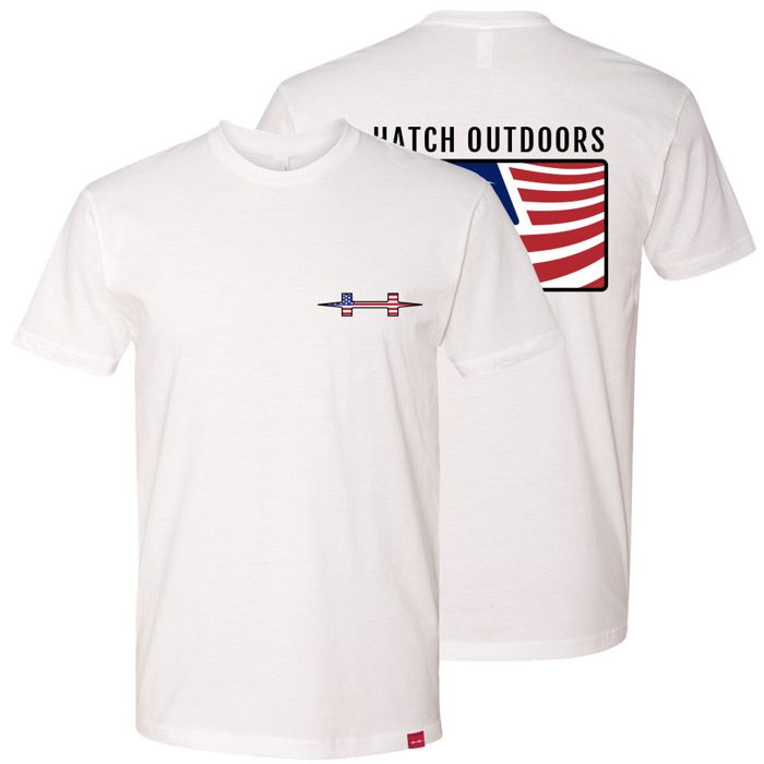 Рыболовная рубашка Hatch Outdoors, INC The Independent Tee, White