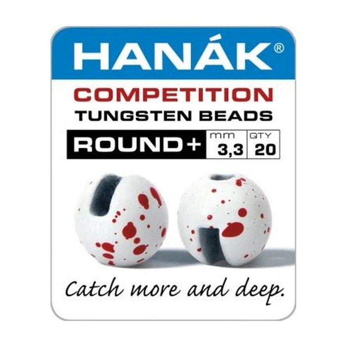Грузила MFC Hanak Round+ Slotted Matte Tungsten Beads