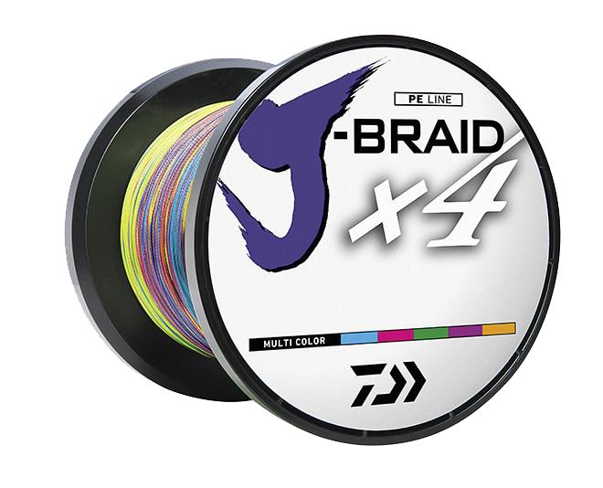 Плетёный шнур DAIWA J-BRAID x4 BRAIDED LINE - MULTI COLOR