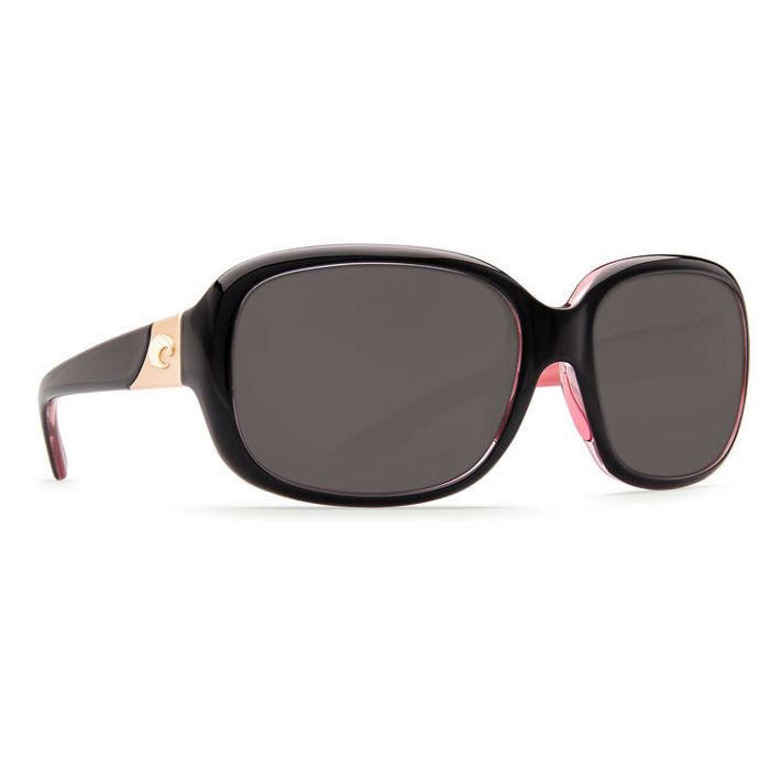 Поляризационные очки Costa Gannet Polarized Sunglasses - Shiny Black Hibiscus/Gray