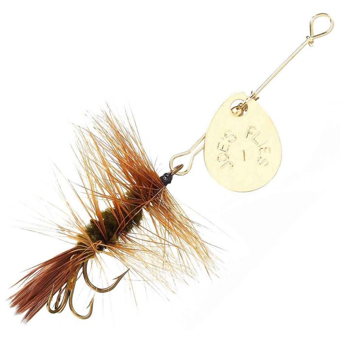 Вращающаяся блесна Joe's Flies Short Striker Inline Spinner - Brown Hackle, Size 8