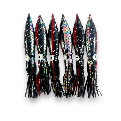 Black Bulb Squid, искусственные кальмары, 10 шт.