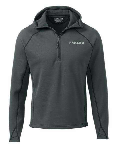 Рыболовная рубашка KUIU Peloton 200 Zip-T Hoodie | Gunmetal