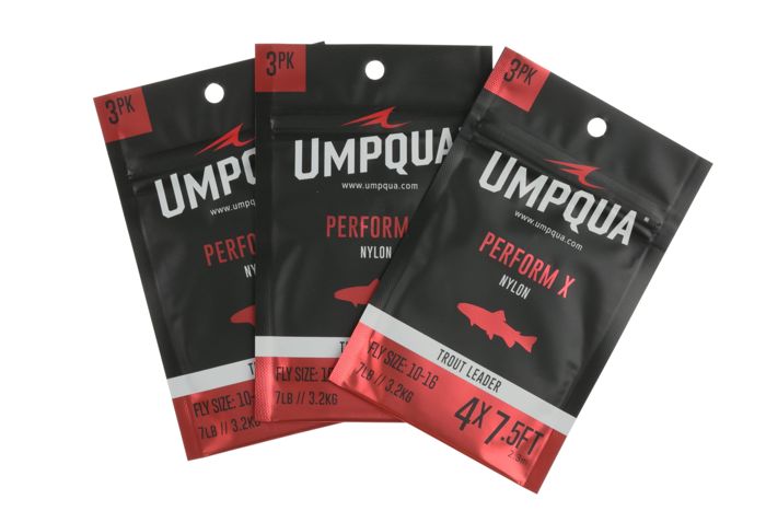 Поводковый материал Umpqua Perform X Trout Leader 3-Pack
