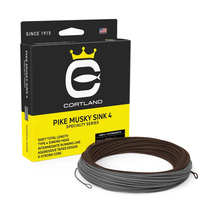 Нахлыстовый шнур Ascent Fly Fishing Cortland Pike Musky Sink 4 Fly Line