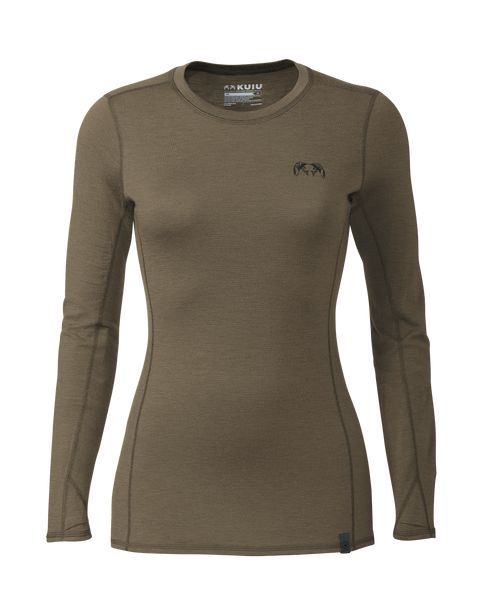Термобельё KUIU Women's ULTRA Merino 145 LS Crew | Ash