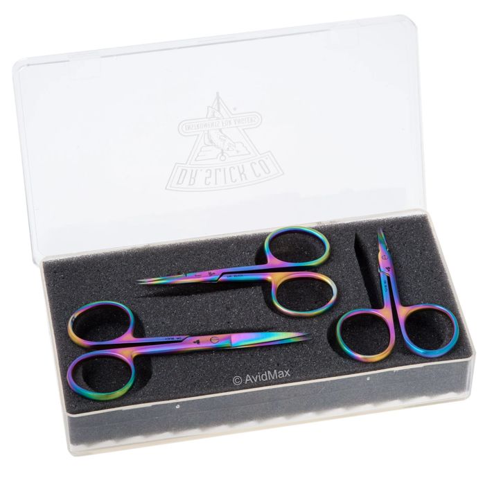 Ножницы Dr. Slick Prism Scissors Gift Set Straight Serrated Blades 3 Pair + F
