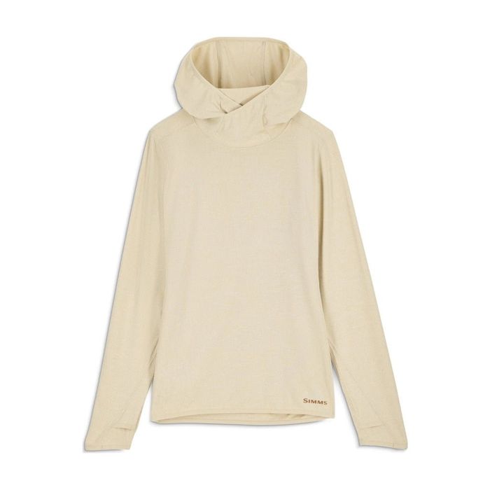 Рыболовная рубашка Fly Fish Food Logo Simms Women's Stone Cold Hoody - Parchment