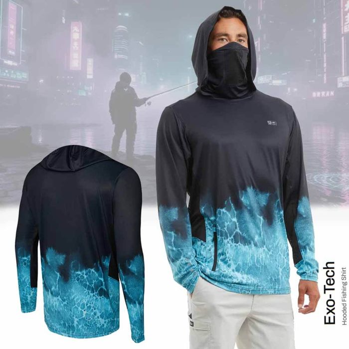 Рыболовная рубашка Pelagic Exo Tech LS Prop Wash Performance Shirt - XX-LARGE