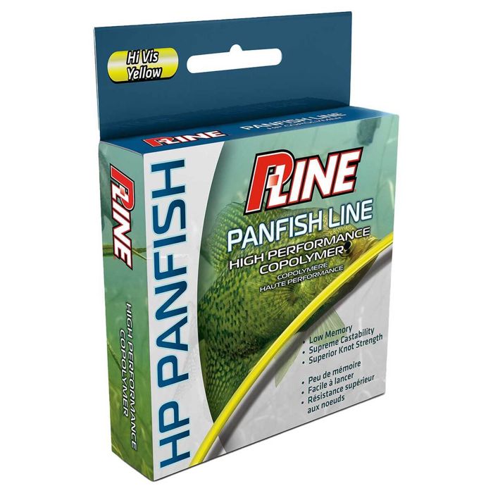 Леска P-Line HP Panfish Fishing Line - 3lb, Hi Vis Yellow, 150yd
