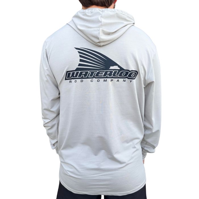 Рыболовная рубашка Waterloo Rods Waterloo Driftwood Performance Hoodie - Tails Up Logo