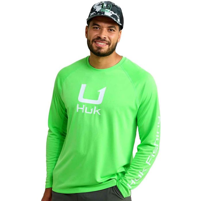 Рыболовная рубашка Huk Men's Icon Crew Long Sleeve Fishing Shirt