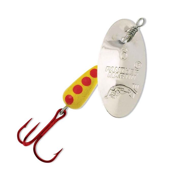 Вращающаяся блесна Panther Martin Red Hook Inline Spinner - Silver, Size 6, 1/4oz