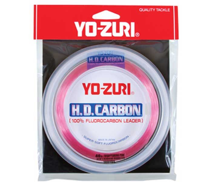 Поводковый материал Yo-Zuri H.D. Carbon, 30 lb, 30 ярдов, disappearing pink