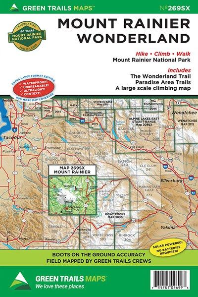 Крепление Green Trails Maps Mount Rainier Wonderland No. 269SX