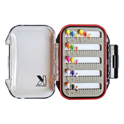 Зимняя приманка Kenders Outdoors 18 PIECE BRIGHT UV TUNGSTEN JIG SET WITH PREMIUM BOX