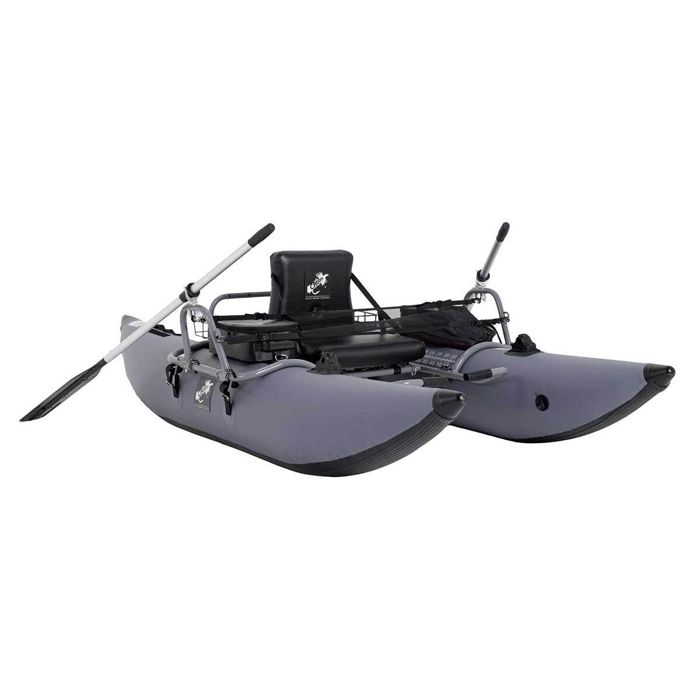 Надувная лодка Caddis 9ft Aluminum Frame Pontoon Boat - Gray