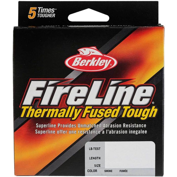 Плетёный шнур Berkley FireLine Braided Fishing Line - 6lb, Smoke, 125yds