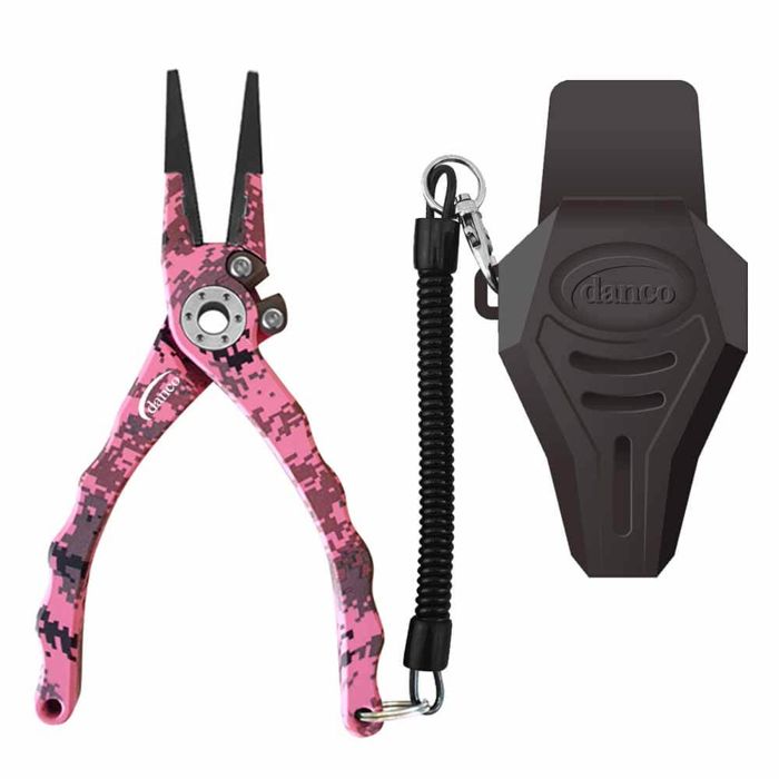 Плоскогубцы рыболова Danco 7.5In Admiral Tournament Aluminum Pliers - PINK DIGITAL