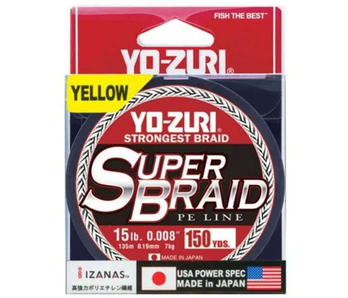 Плетёный шнур Yo-Zuri SuperBraid Braided Line High Vis Yellow
