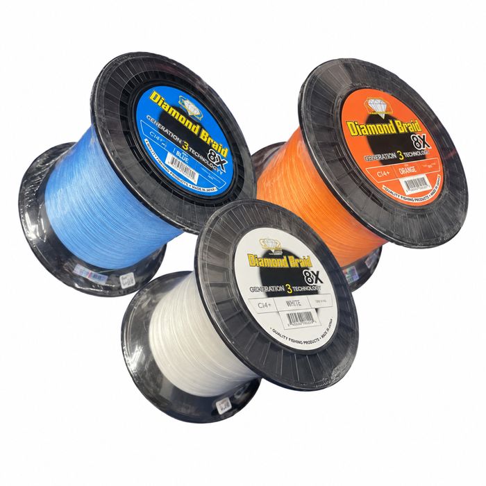 Плетёный шнур Diamond / Momoi Diamond Generation 3 8X Solid Core Braid, 600 yd. Spool