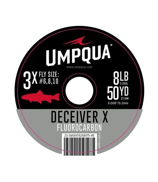 Флюорокарбоновая леска Umpqua Deceiver-X Premium Fluorocarbon Tippet Material - 2X