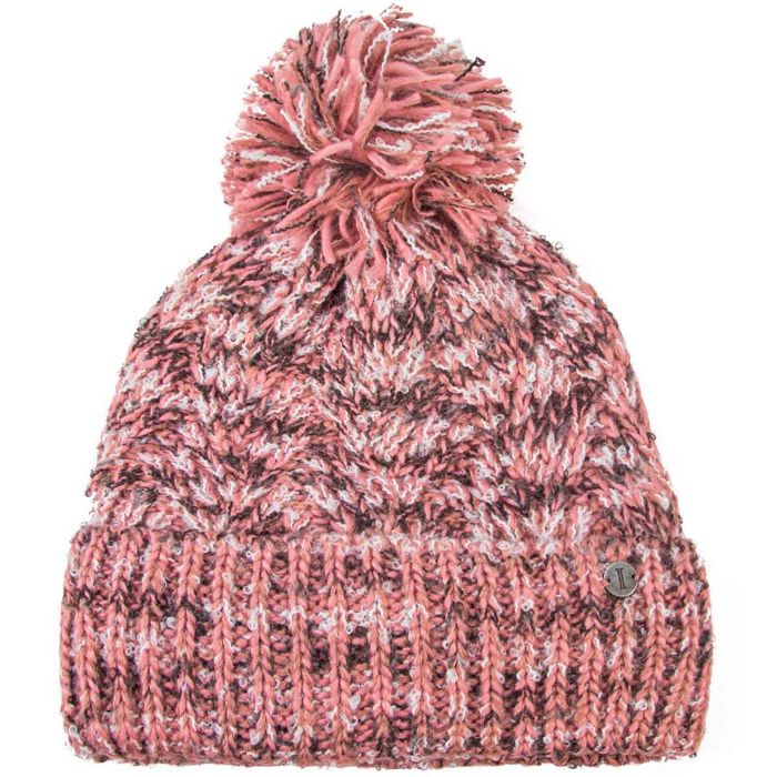 Головной убор Igloos Women's Mixed Media Pom Beanie - Pink - One Size Fits Most