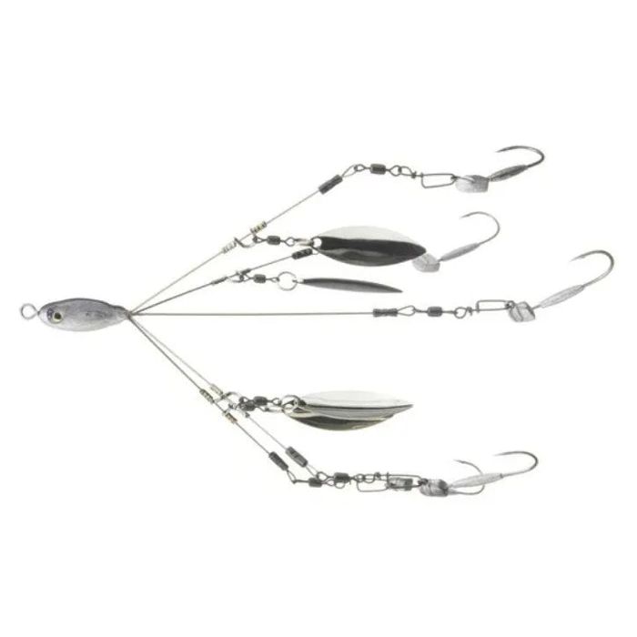 Готовая оснастка Picasso Micro Bait Ball Umbrella Rig 4" w/Jig Heads
