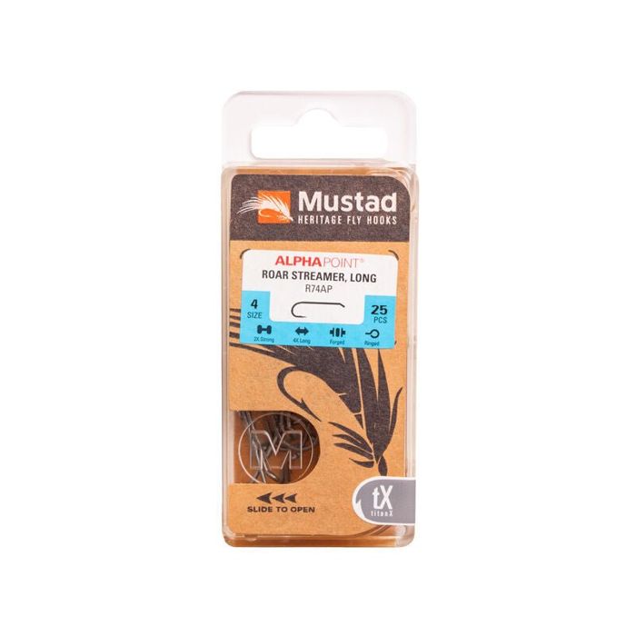 Крючки Hareline Mustad - Roar Streamer Long Hook R74AP