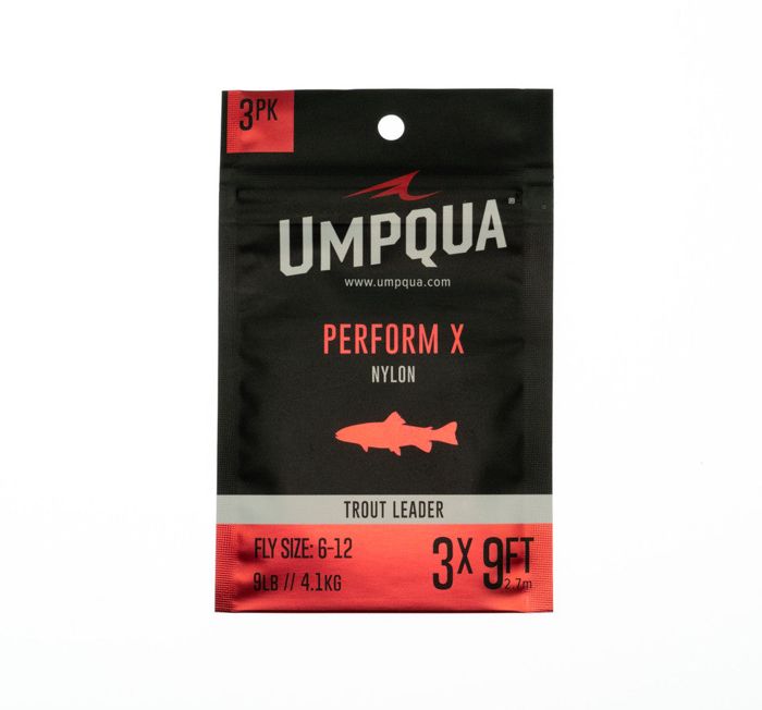 Поводковый материал Umpqua Feather Merchants Umpqua Perform X Nylon Trout Leader 9' 3PK