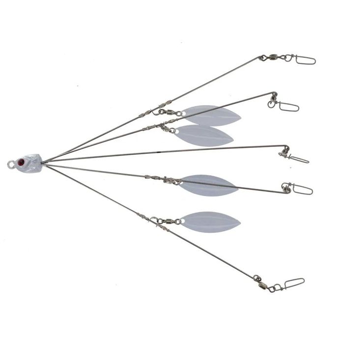 Крючки Georgia Blade A-Rig 8" 4 White Blades 5-Wire 5-Hook