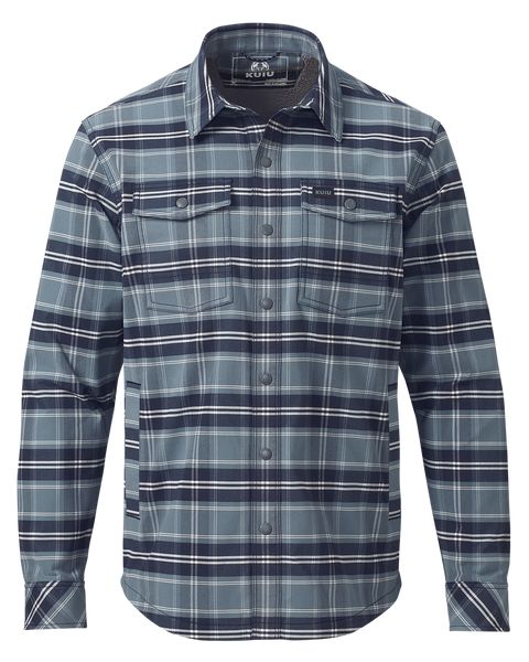 Рубашка-куртка KUIU Field Flannel Fleece Shirt Jacket | Steel Blue Framework