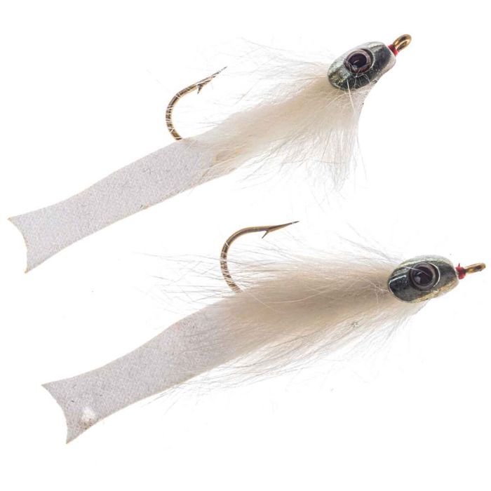 Мушки Flymen Fishing Co Fish-Skull Foxy Shrimp Fly - White, Size 4, 2pk