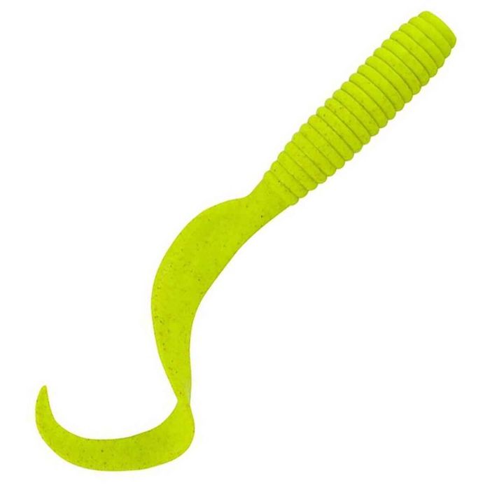 Силиконовая приманка Berkley Gulp! Alive! Grub Saltwater Soft Bait - Chartreuse, 5in, 8pk