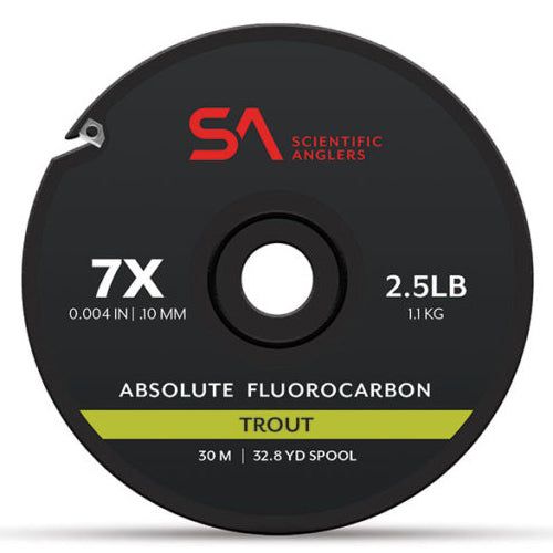 Флюорокарбоновая леска Absolute Fluorocarbon Trout Tippet 30m--Scientific Anglers