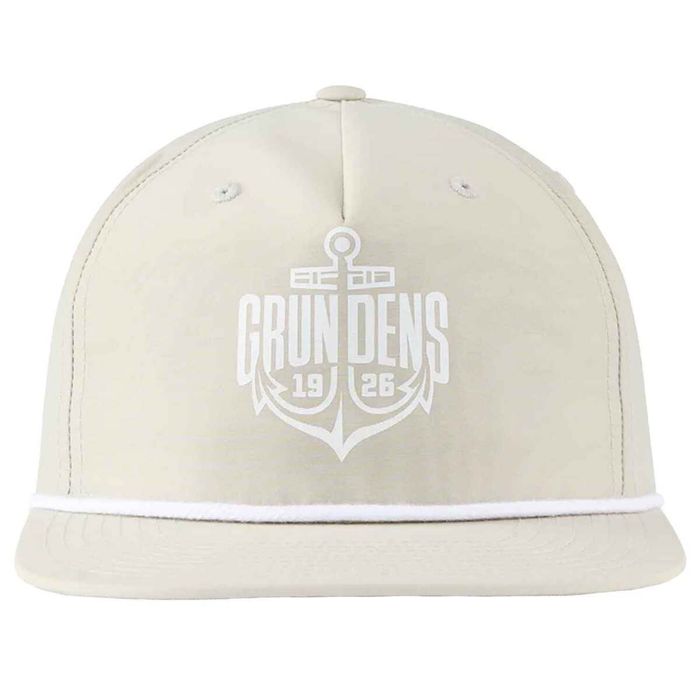 Головной убор Grundens Men's Logo Anchor Rope Trucker Hat - Oyster - One Size Fits Most