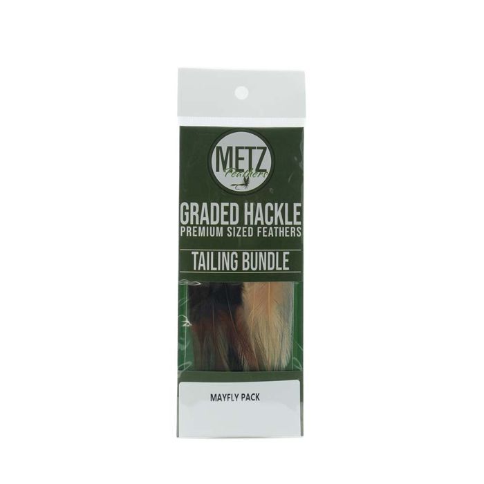 Материал для вязания мушек Umpqua Hackle Tailing Bundle - 3 Pack - Mayfly