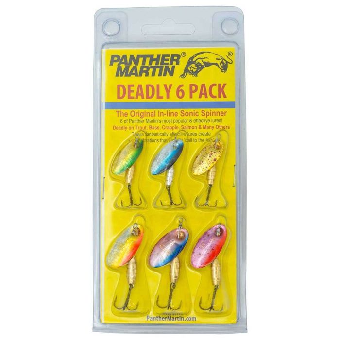Panther Martin Holographic Deluxe, набор 6 шт., 1/8 и 1/4 oz
