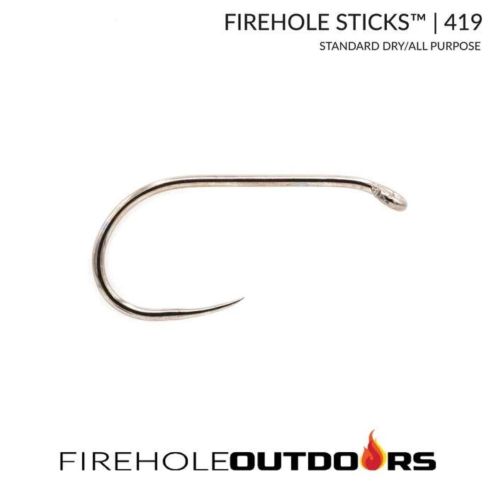 Крючки Firehole Sticks 419 Barbless Dry Fly Hook