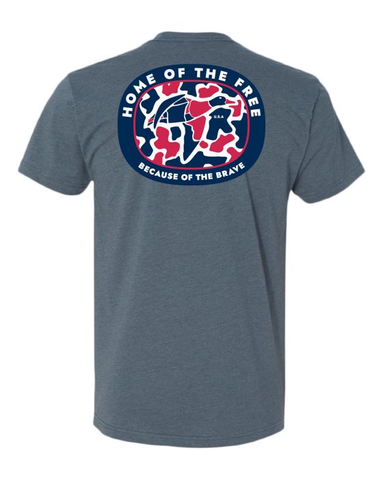 Рыболовная рубашка Banded Patriotic Seal Tee - May 2024 Tee of the Month