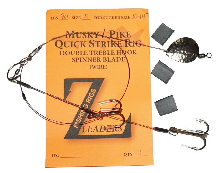 Готовая оснастка Z Leaders Sucker Rigs Wire/Spinner Models